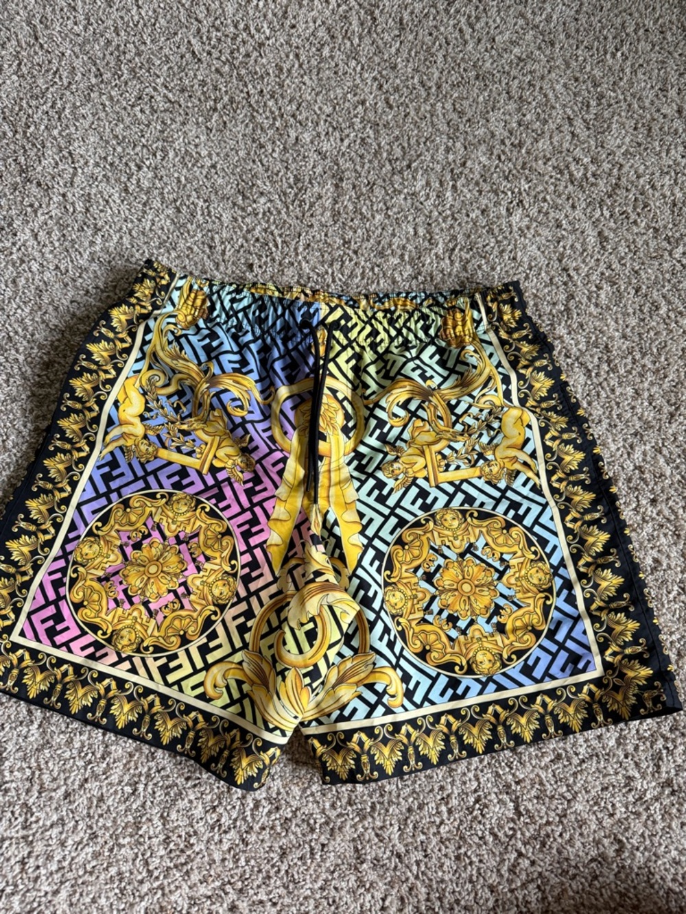 Fendi x Versace Swim Shorts